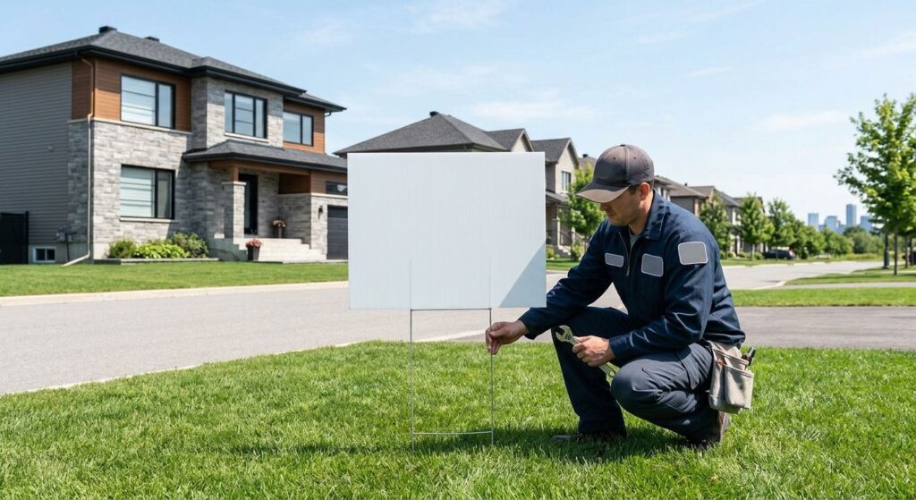 Yard Signs Regina: Custom Rental Fast Delivery