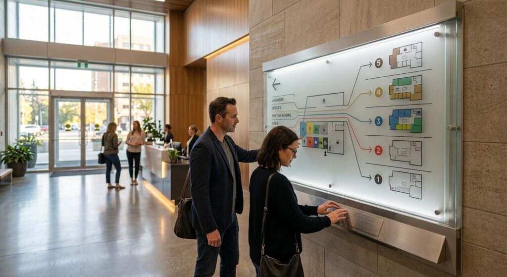 Wayfinding Signage: Complete Guide to Directional and Tactile Signs
